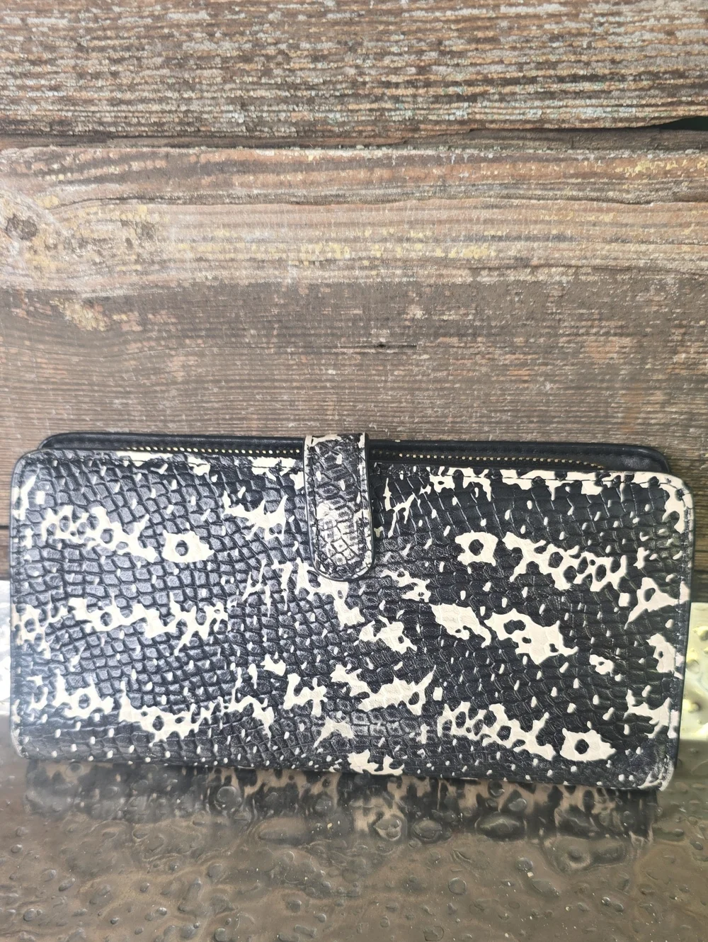 Coach Ltd Ed Exotic Python Leather Wallet